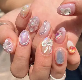 ミディアム nina beautyのネイルデザイン