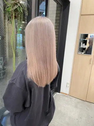 セミロング カラー 城　健太郎 💎ハイトーンのヘアスタイル