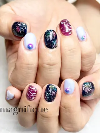 ネイル プライベートサロン マニフィークのネイルデザイン