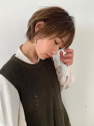 ショート calna by  elmo所属・ショート特化美容師 大阪京橋　大本　渉のヘアスタイル