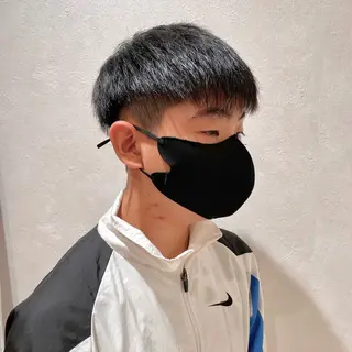 メンズ メンズフェザー毛流れ /鈴木健友のヘアスタイル