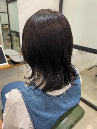 ミディアム 髪質改善 個室美容室 calm 新田 美容院【カルム】所属・【カルム】 スズキのヘアスタイル