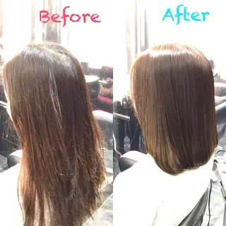 ミディアム カラー Annon プライベートサロンのヘアスタイル