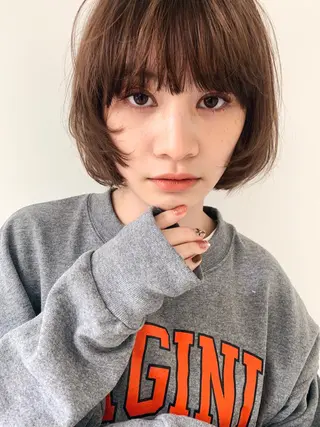 ショート log所属・ボブ/顔まわりカット 💫大澤奈緒美のヘアスタイル
