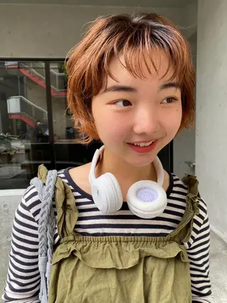 ショート カラー タカノ ノゾミのヘアスタイル