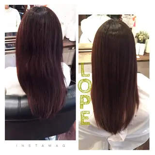 ロング パーマ 小國 綾かのヘアスタイル