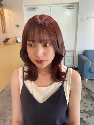 カラー La fith hair ray 札幌店所属・顔まわり/W カラー/リョウのヘアスタイル