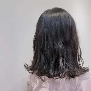 セミロング 推しカラー🎨横浜 ブリーチ/ yuaのヘアスタイル