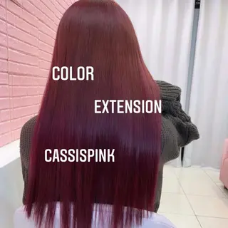 ロング カラー エクステ🩵ブリーチ 韓国ヘア🩵KAEのヘアスタイル