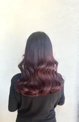 セミロング カラー hair make applause.所属・小賀 栞奈のヘアスタイル