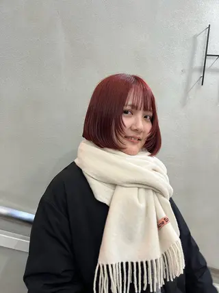 ミディアム カラー 佐藤 永夏のヘアスタイル