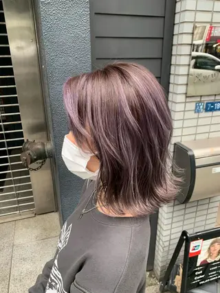 ミディアム カラー ヘアアレンジ 🦋韓国ヘア 坂本 菜摘🦋のヘアスタイル