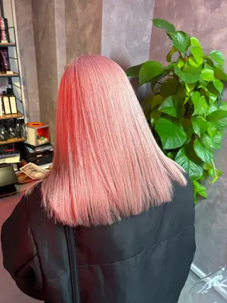 セミロング カラー ヘアアレンジ ブリーチなしカラー/ 髪質改善　　佐藤 豪のヘアスタイル