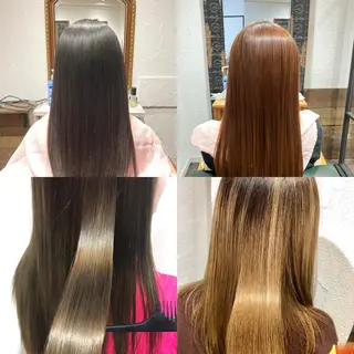 ロング カラー 髪質改善/縮毛矯正/ 超高濃度水素ケアのヘアスタイル