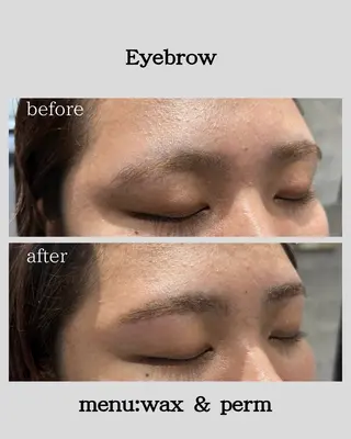 アイブロウ 眉毛ワックス、パーマ 眉だけで垢抜けの眉毛・アイブロウイメージ