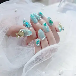 ネイル パーツ全部¥110 サロンミミのネイルデザイン