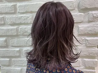 ミディアム カラー 【暖色カラー特化】 中山由梨のヘアスタイル