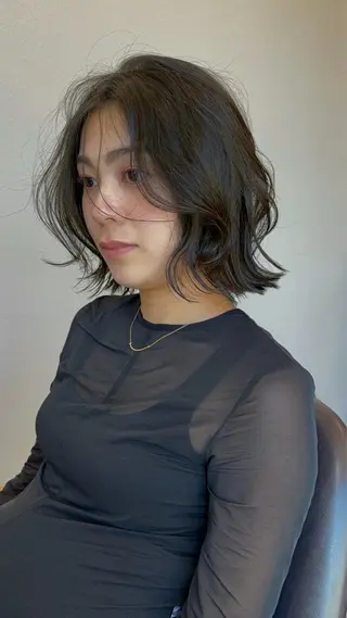 ミディアム カラー ボブ/髪質改善/ soiナカジママドリのヘアスタイル