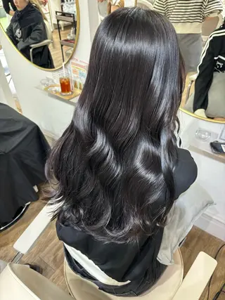 ロング カラー Risa🐈‍⬛/ グレージュ/透明感のヘアスタイル