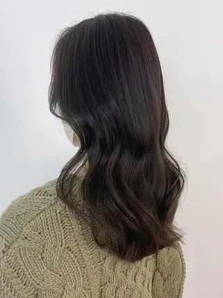 セミロング カラー パーマ ヘアアレンジ ITbyALBUM 中野店のヘアスタイル