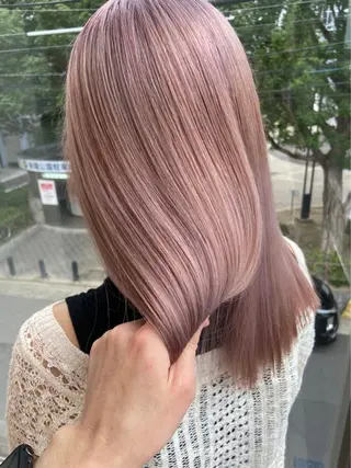 ロング カラー 鈴木直之/ハイトーン /ボブ/美髪矯正のヘアスタイル
