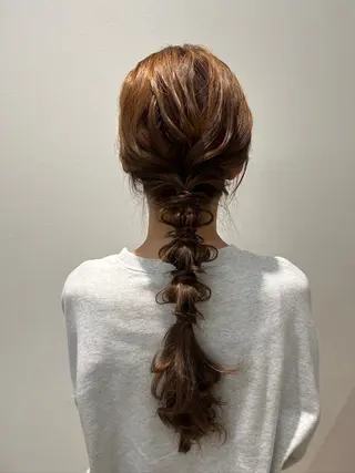 ロング ヘアアレンジ ハイトーン/エクステ /🎀YUINA🎀のヘアスタイル