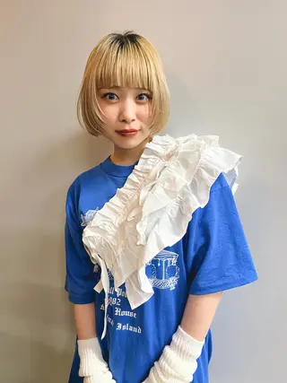 ショート くせ毛カットとパーマ /美容室難民の方是非のヘアスタイル