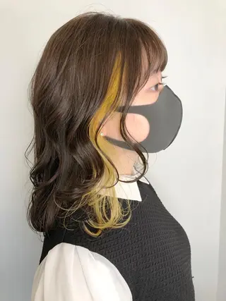 ミディアム カラー ☕️ベージュカラー 内藤光哉☕️のヘアスタイル