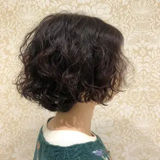 ミディアム カラー パーマ 🐠寒色系×パーマ 櫻井　麿偉🐏のヘアスタイル