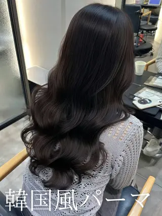 ロング パーマ 韓国風パーマ/ 韓国ヘア/大森千寛のヘアスタイル