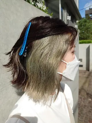 ミディアム カラー 【レイヤー/韓国風 /髪質改善】RINのヘアスタイル