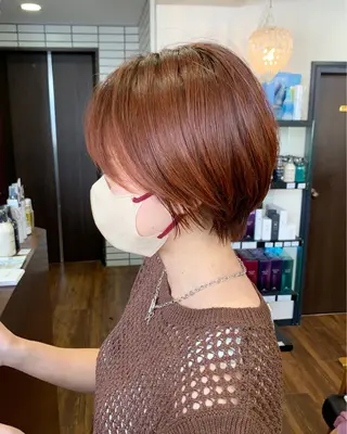 ショート 縮毛矯正/ショート/ レイヤー/畑中正敏のヘアスタイル