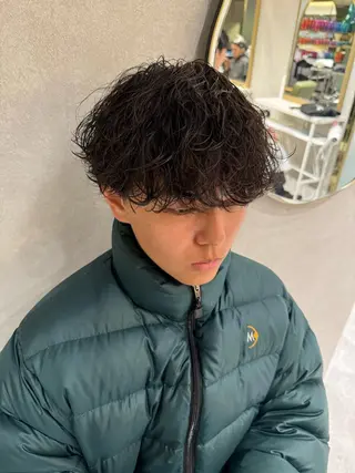 パーマ メンズ 新宿【メンズパーマ】 塩澤太一のヘアスタイル