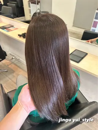 セミロング カラー パーマ ヘアアレンジ メンズ ワット 原宿のヘアスタイル