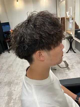 パーマ メンズ メンズ特化/パーマ/ フェードWATARUのヘアスタイル