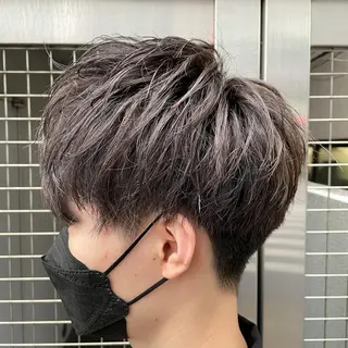 ショート カラー メンズ 【メンズ縮毛矯正】 田中秀斗のヘアスタイル