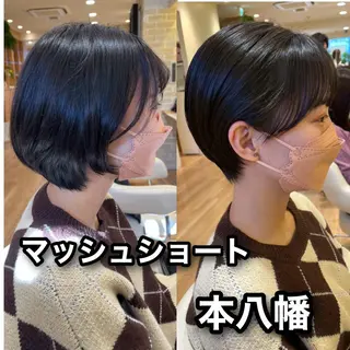 ショート ⬛️⬜️髪質改善⬛️ ⬜️藤川慎太郎のヘアスタイル