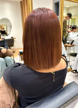 カラー 🍎ピンク、レッド系 暖色カラー🍎あやかのヘアスタイル