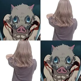 ロング カラー くすみミルクティー／ ブラウン🪡TOWAのヘアスタイル