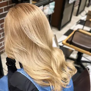 セミロング ブリーチなしダブル/ レイヤーカット 小棹のヘアスタイル