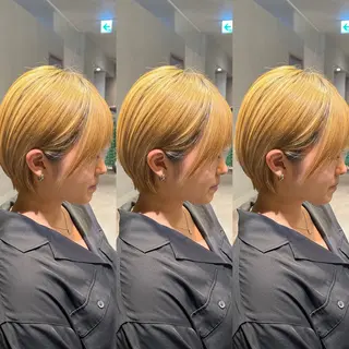 ショート 傷ませないカラー✨ 鶴見/菅谷光哉のヘアスタイル