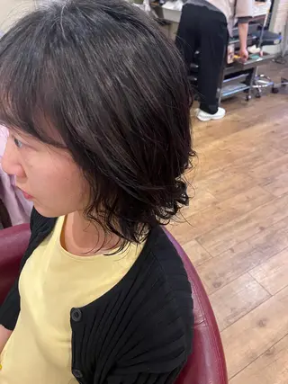 ミディアム パーマ GALETTE UMEDA所属・森澤 叶実のヘアスタイル