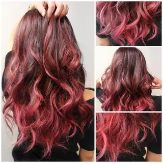 ロング カラー ヘアアレンジ Shelltie Fiel (シェルティフィエル)所属・次世代シールエクステ 錦糸町 小泉 朋之のヘアスタイル