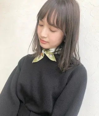 ミディアム カラー nakahara madokaのヘアスタイル