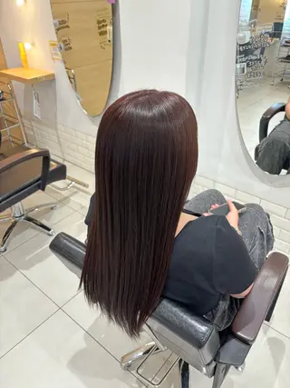 ロング カラー 小室 光瑠のヘアスタイル