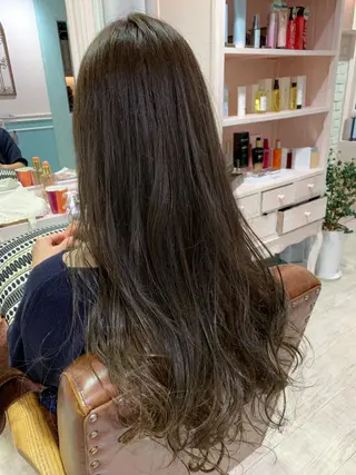 ロング カラー パーマ ヘアアレンジ ネイル マツエク・マツパ レイヤー＆カラー 人気美容師倉崎涼のヘアスタイル