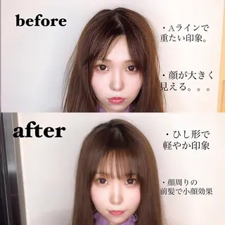 セミロング 韓国ヘア🇰🇷髪質 改善たけるのヘアスタイル