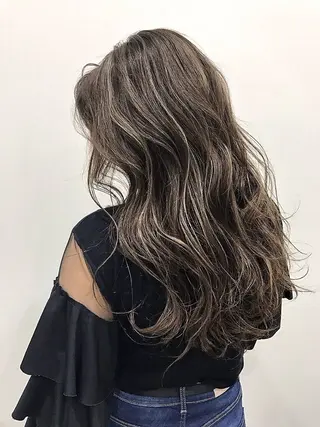 ロング カラー レイヤー×髪質改善 ×透明感/杉田 圭のヘアスタイル