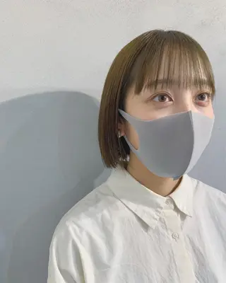 ショート カラー ボブパーマコテ巻き風 パーマNo1深江秀平のヘアスタイル