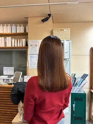 セミロング 桂 奈穂のヘアスタイル